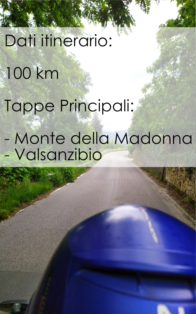 dati-itinerario breve in moto-colli-euganei