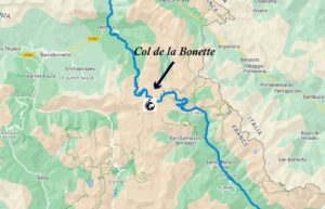 Itinerario del Col de la Bonette
