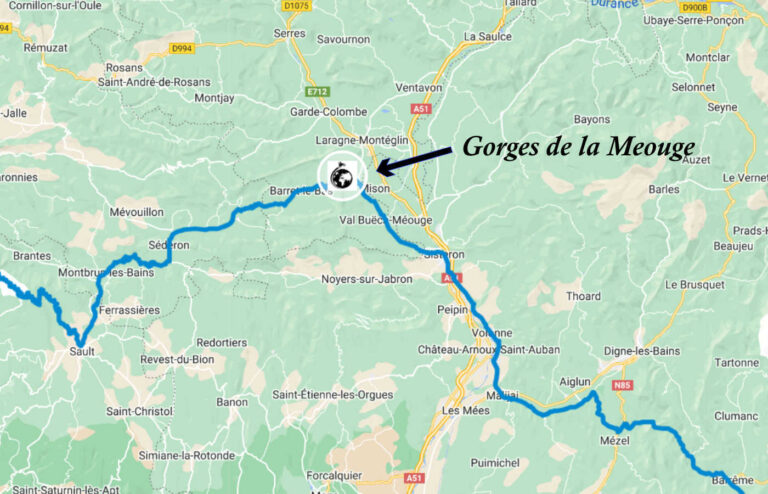 Itinerario nelle gole della Meouge