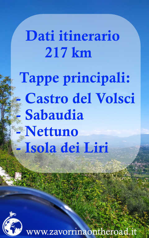 dati dell'itinerario in moto Ciociaria 2 parte