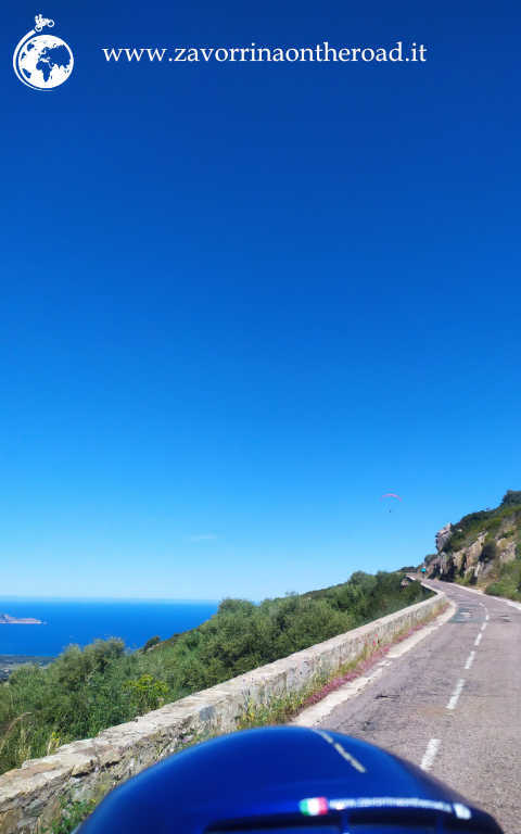 panorama lungo la D151 in Corsica