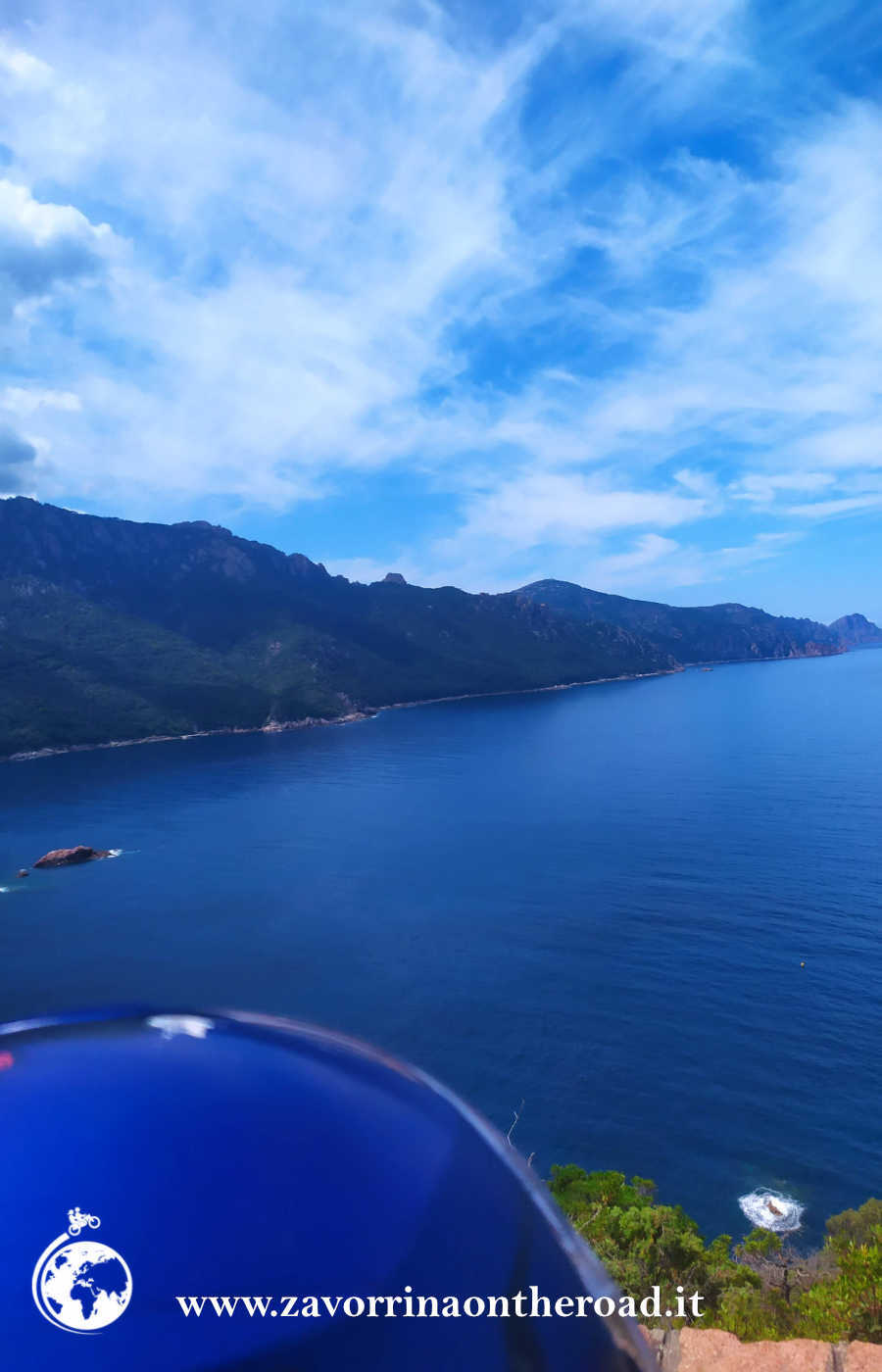 Vista panoramica del Golfo di Porto in Corsica