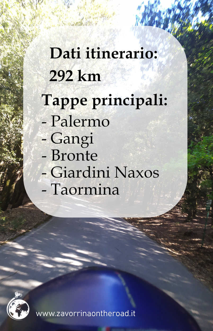 Dati dell'itinerario in moto Parco delle Madonie